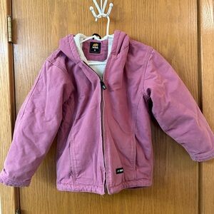 Berne Pink Small Sherpa Lined Coat girls
